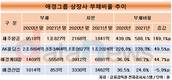 애경그룹, 부채비율 급등…제주항공 149.1%p↑