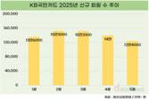 KB국민카드, 개인 신규 회원 수 1위…4개월 만에 57만 명↑