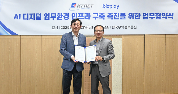 비즈플레이-한국무역정보통신, AI 디지털 업무환경 인프라 구축 촉진 협력