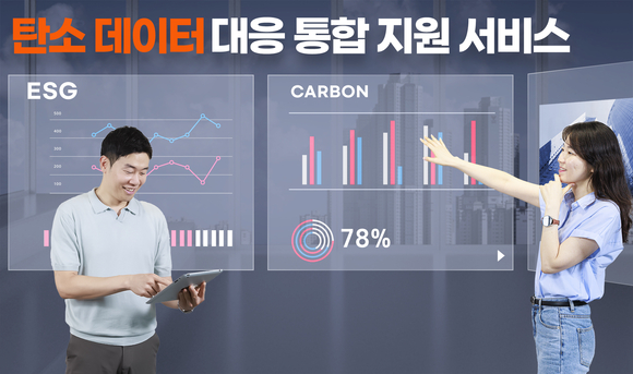 ▲SK AX가 EU의 공급망 규제 본격화에 대비해 한국 제조기업을 위한 ‘탄소데이터 대응 통합 지원 서비스’를 내놨다고 밝혔다. / 사진=SK AX SK AX, 탄소데이터 대응 통합 지원 서비스 제공