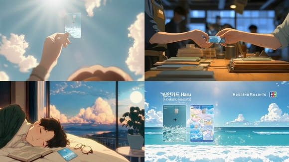 ▲100% AI 기술로 완성한 ‘하루’ 캠페인 영상 캡처 / 사진=펀플로우 핀플로우-신한카드, AI 광고 협업 추진