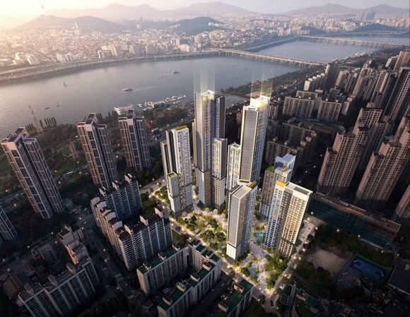 ▲신반포 19∙25차 통합 재건축 사업 조감도(조합원안 설계) / 사진=삼성물산 건설부문 삼성물산 건설부문, 신반포19∙25차 통합 재건축 입찰 참여