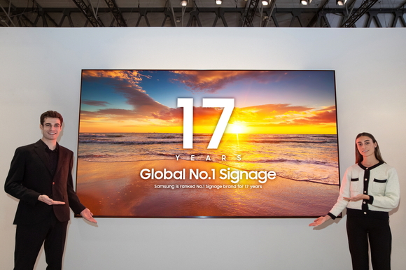 삼성전자, 상업용 디스플레이 17년 연속 세계 판매 1위