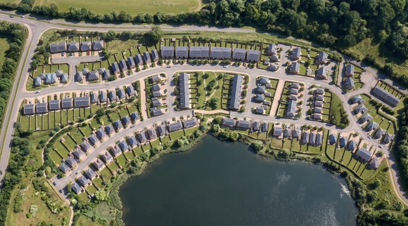 ▲영국 콘월에서 진행되는 대규모 주거단지 재개발 프로젝트 '웨스트 카클레이즈 가든 빌리지' 조감도 / 사진=삼성전자 삼성전자, 영국 콘월 대규모 주거단지에 히트펌프·스마트싱스 공급